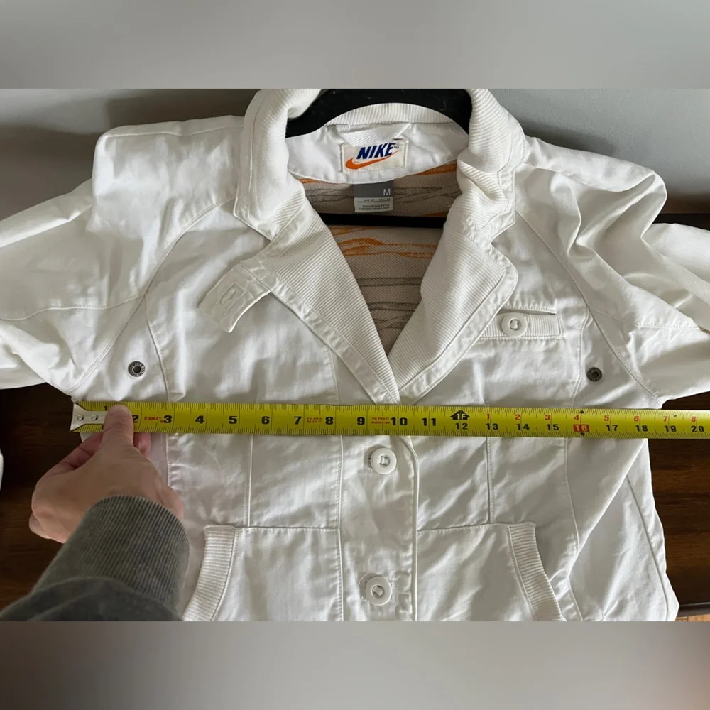 Vintage‎ 1970’s Nike White Heavyweight Detroit Style Jacket Size Medium